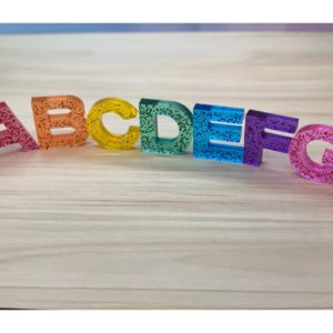 Glitter Rainbow Alphabet & Number Set