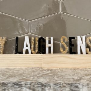 Black/White/Gold Alphabet and Number Set